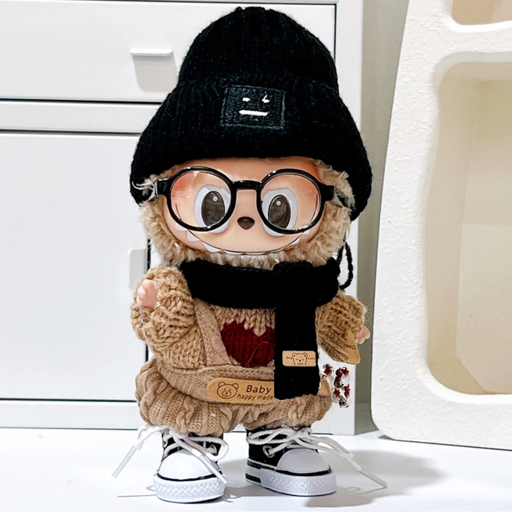 人形用の市松模様のカジュアルなオーバーオール,ファッショナブルな服,お揃いの色のパーカー,17cmのラブブラv1 v2衣装,人形のアクセサリー