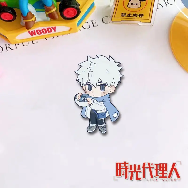 Liao Lin-Alfileres con insignias de Lucas Charles para mujer, broche de Anime con enlace, broches Kawaii de Cosplay a la moda, accesorios para