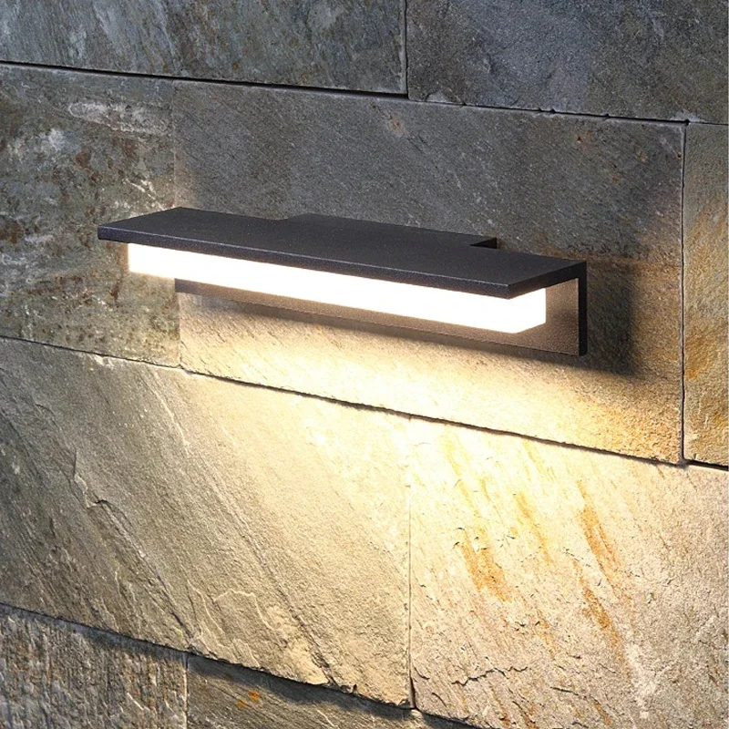 

Outdoor Waterproof LED Wall Light 12W Solar-Powered Front Door Lamp for Courtyard & Sun Table Solar Entrance Door Lamp