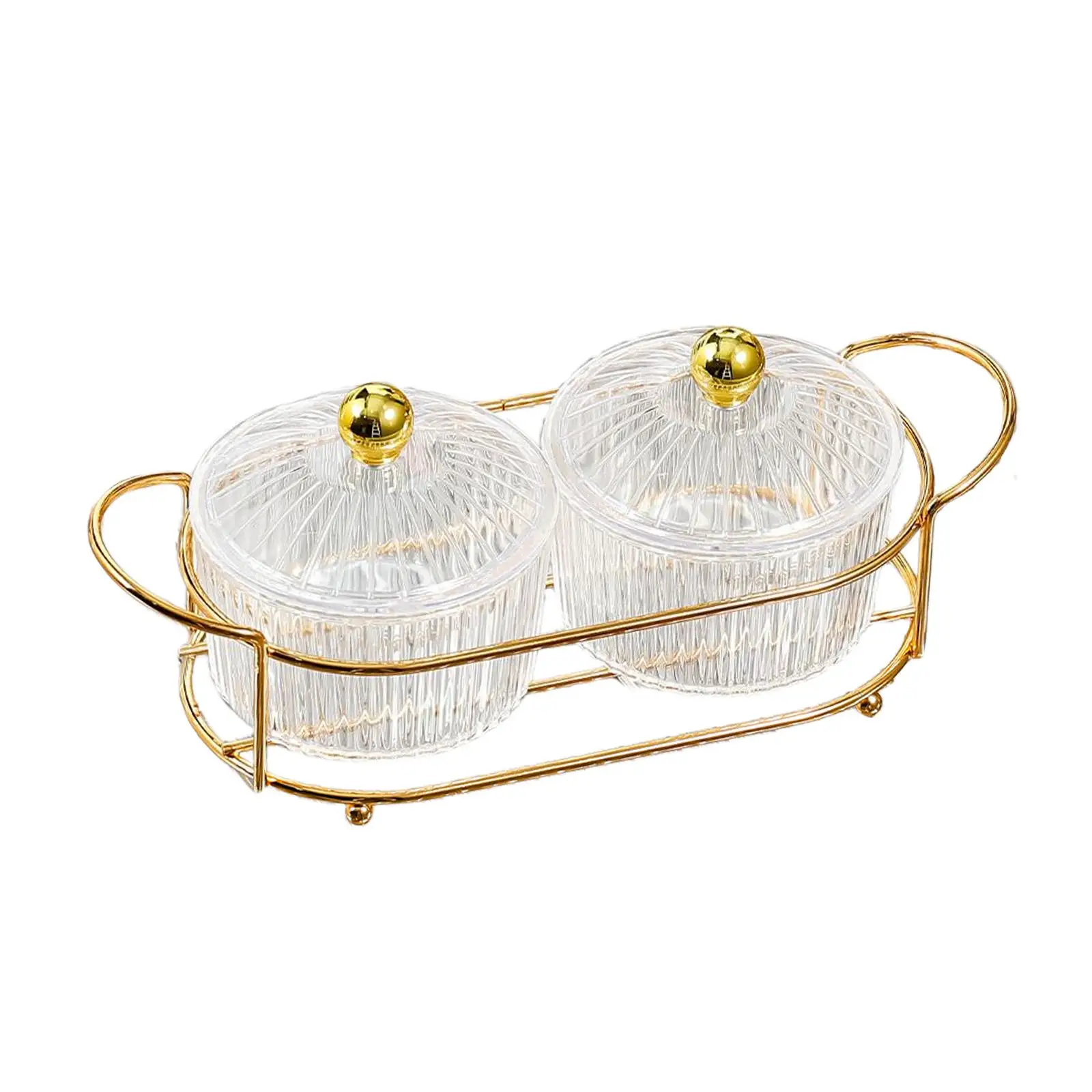 Snack Dishes Decorations Condiment Tray with Holder for Dried Fruits