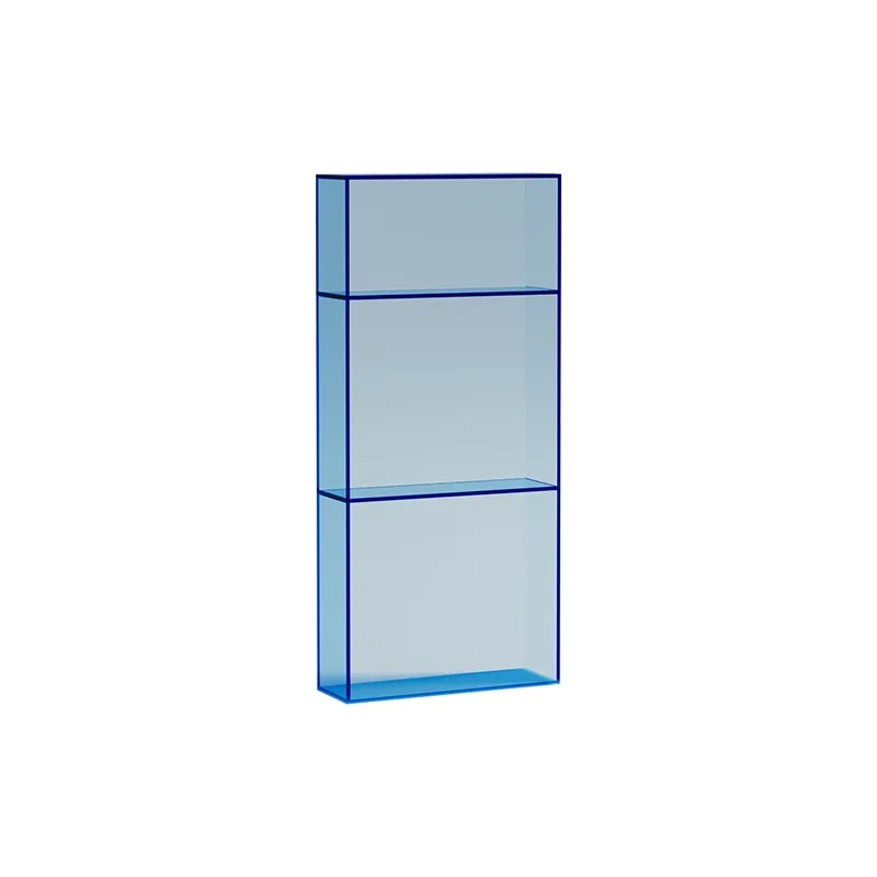 Bookshelf floor simple modern acrylic wall bookcase office multi-layer shelf living room storage rack