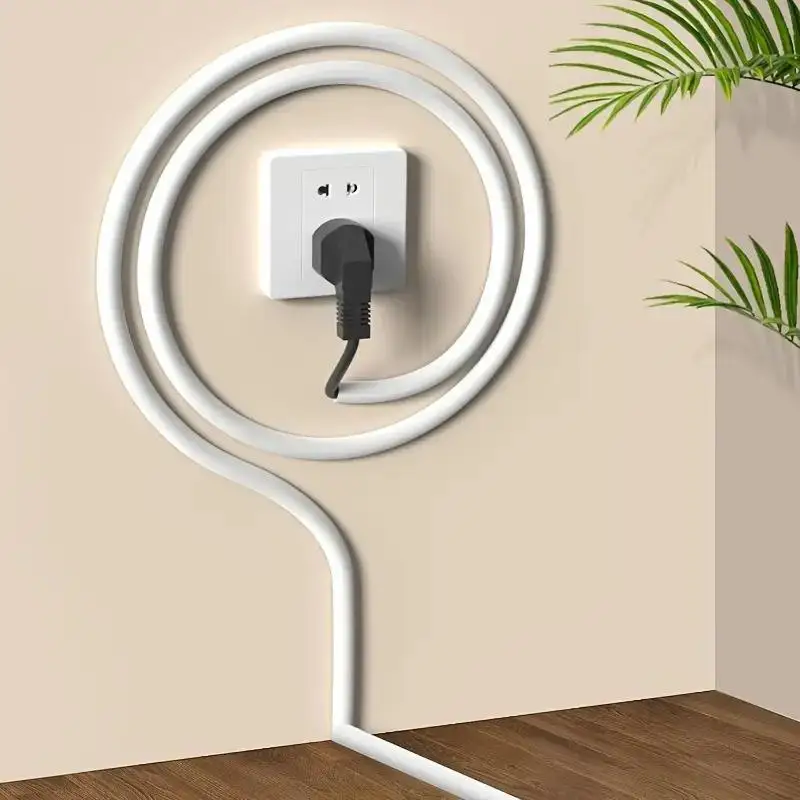 Home PVC Floor Cord Cover Self-Adhesive Anti-extrusion Anti-extrusion Extension Wiring Duct Protector Power Cable Protector