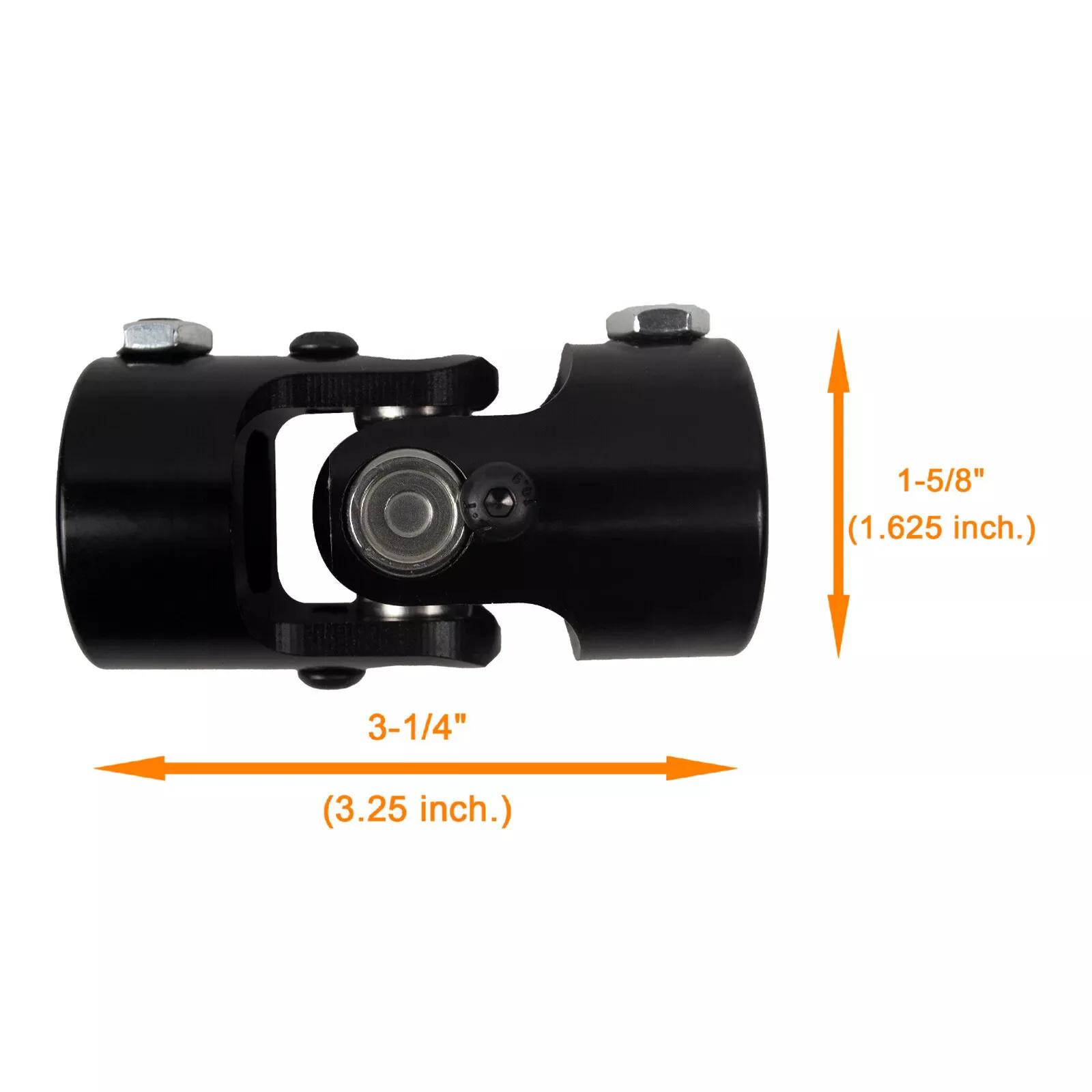 1 DD x 1 DD Steering Shaft U Joint Black Steering Column Coupling
