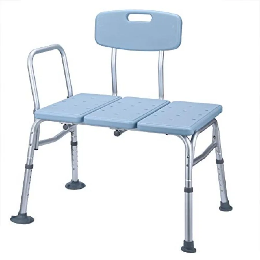 

Blue Adjustable Shower Chair Spa Bathtub Seat Bench for Bath Shower Safety Seating Transfer Benches Tub Transfer Bench 32 L x 2