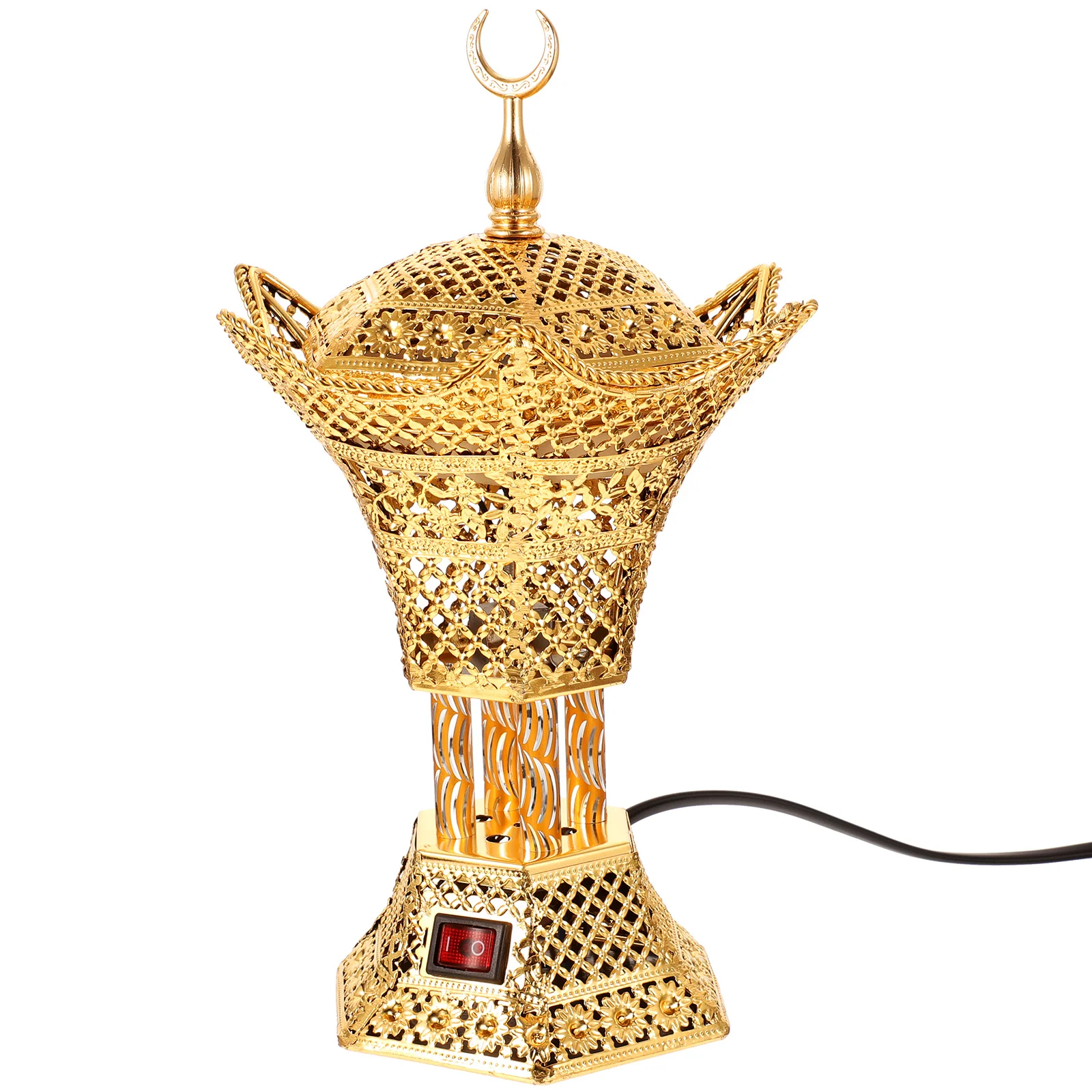 

Electric Incense Censer Aroma Household Decorative Middle East Plug Reusable Decorative Incense Burners Retro Ornament