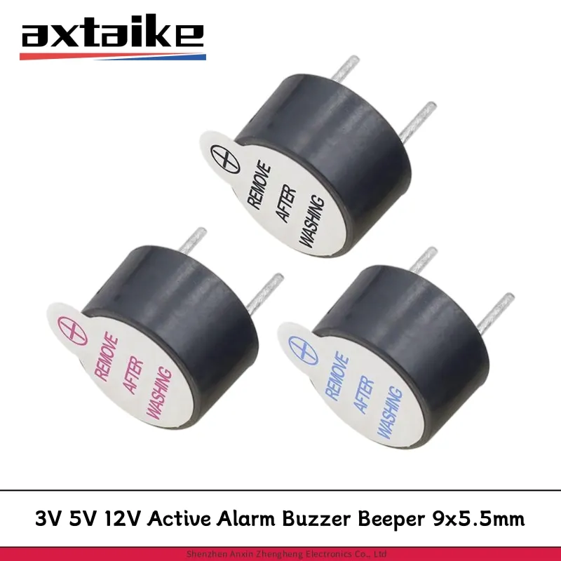 

10 шт., 3 в, 5 В, 12 В, активная тревожная магнитола, 9*5,5 мм, TMB09A05, мини-фотомагнитола, подходящая для Arduino, электронные зуммеры «сделай сам»