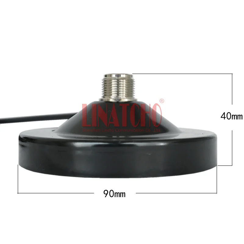 N Female Jack Socket Antenna Magnetic Base 90MM Diameter RG58U Cable SMA Male Connector