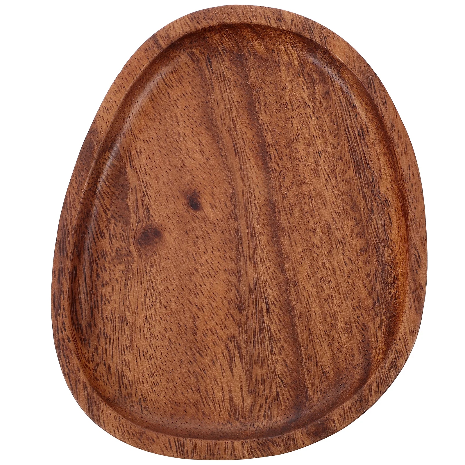 

1Pcs Natural Solid Wood Serving Tray Multi-Use Fruit Dessert Plate Lightweight Food Presentation Dish for Parties Weddings