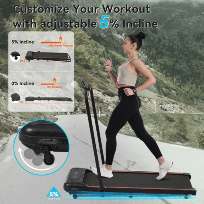 Home Walking Pad Foldable Under Desk Walking Pad Pro Treadmill Curved Portable Treadmills Machine For Home With Telecontrol