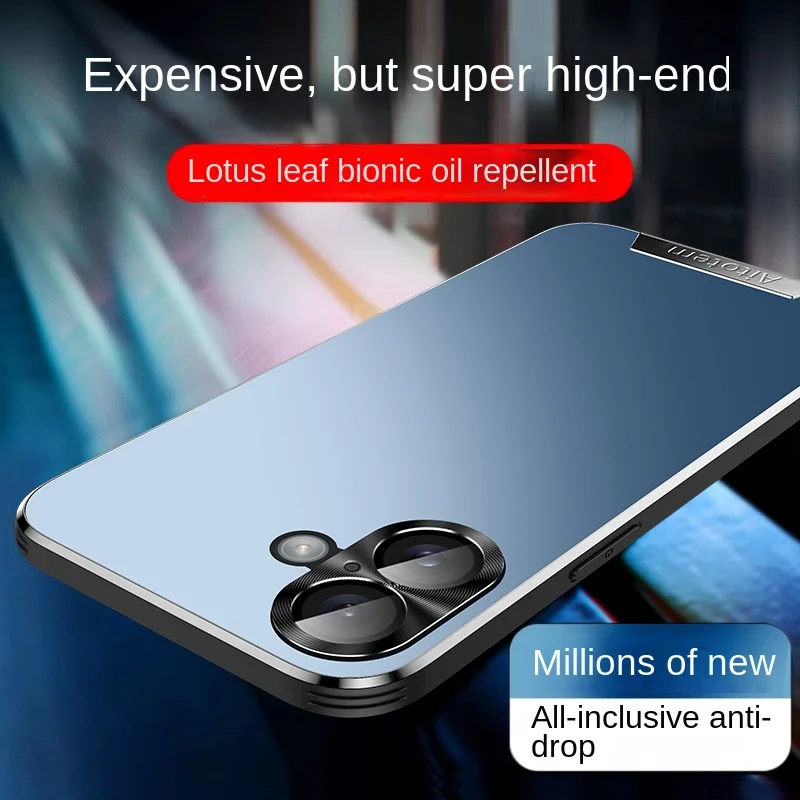 

Роскошный матовый чехол с полным покрытием для мужчин и женщин, противоударный, деловой, iPhone 16, 15, 14, 13 Pro Max