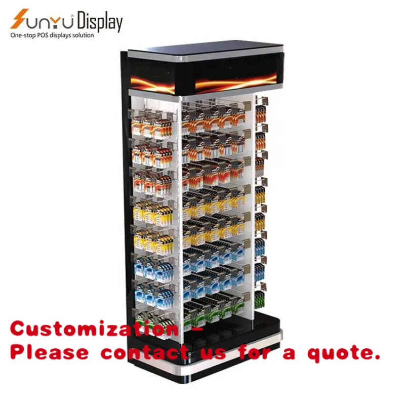 

Customize.Custom Acrylic Display Cabinet Retail Store Electronic Products and Data Line Display Direct Factory Supply