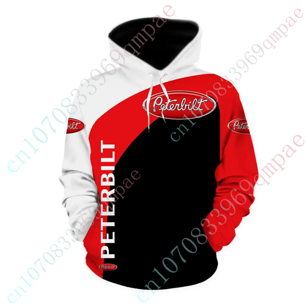 Peterbilt Clothing Harajuku Pullover Unisex Sweatshirt Anime Oversize Zip Hoodies Casual Hoodies For Men Women Custom Logo