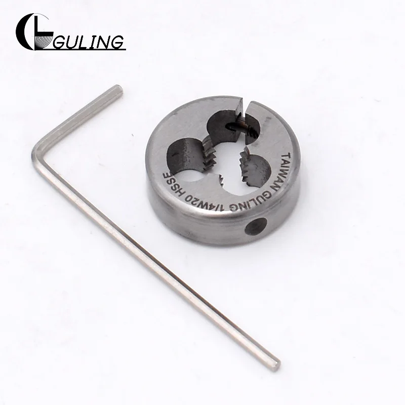 GULING HSSE Withworth thread dies suit BSW 1/8 -40 5/32 3/16 -24 7/32-24 1/4 -20 5/16 -18 3/8 -16 1/2-12 for Stainless steel