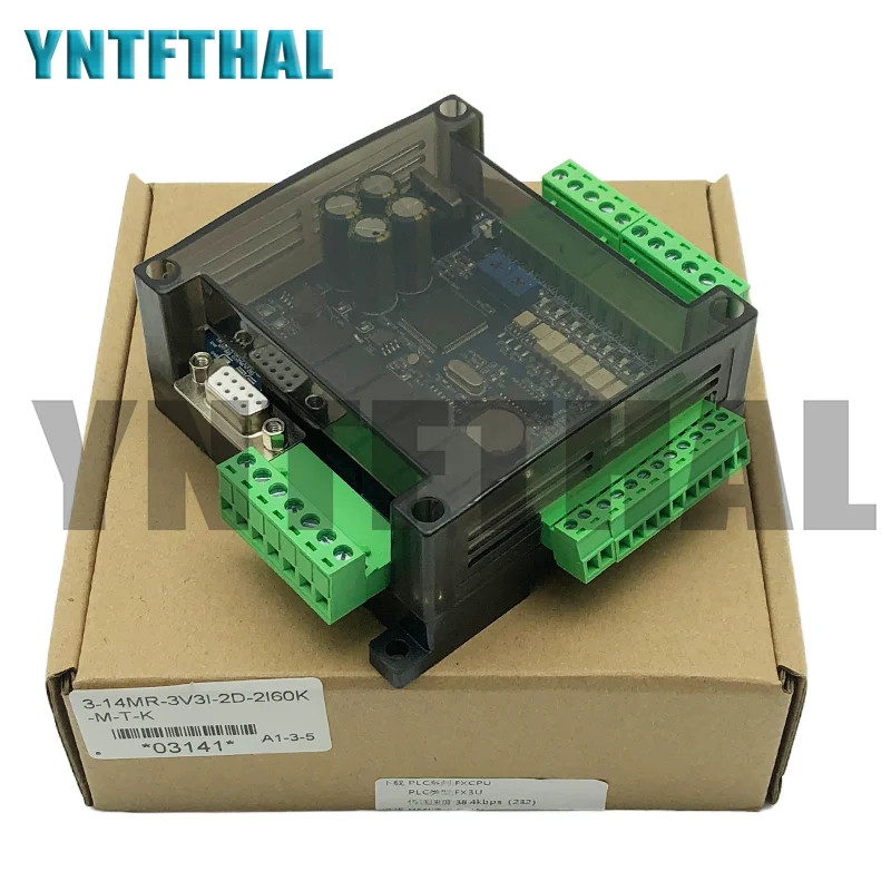 WS3U FX3U-14MR SEEKU PLC Industrial Control Board 8 In 6 Out Anolog 6AD 2DA Modbus RS485 RTU RTC Case Speed Count 6CH 3K