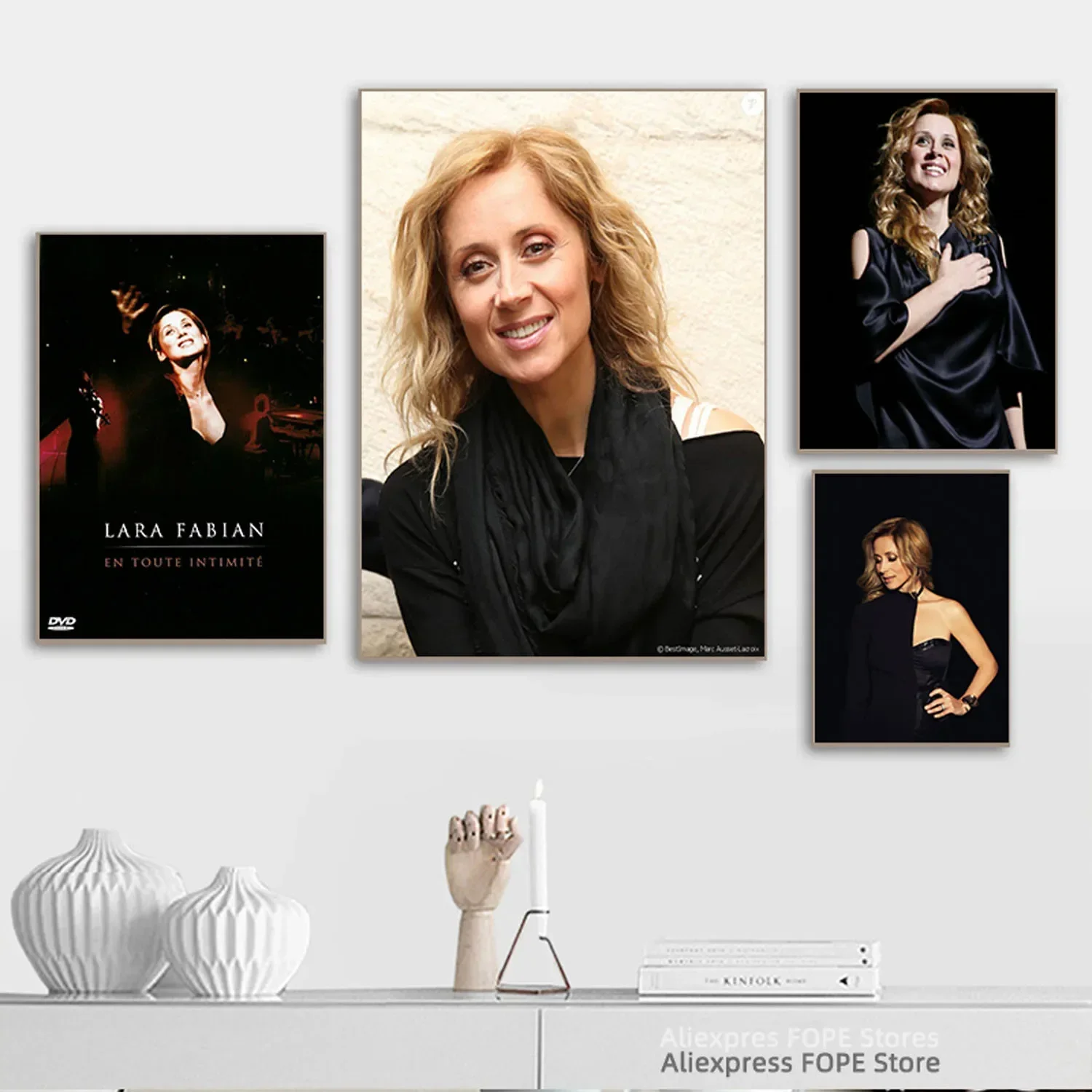 ملصقات ومطبوعات قماشية للديكور المنزلي ، فن جداري ، لوحات ، مغني ، مغني ، موسيقى ، نجمة ، مشاهير ، لارا