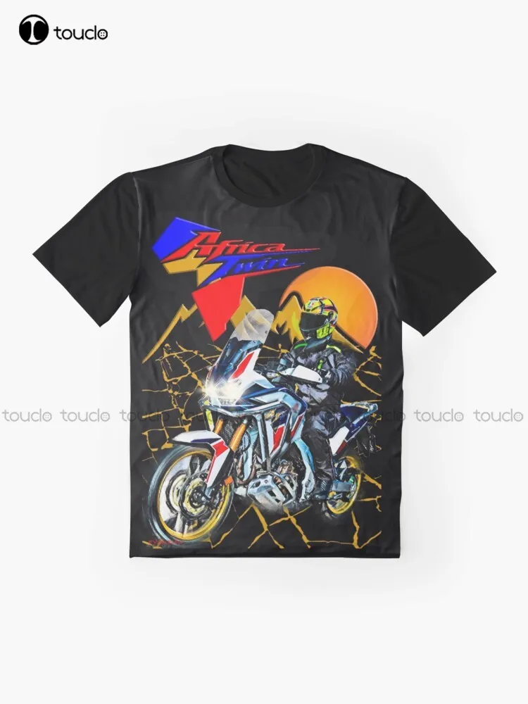 Africa Twin True Adventure Crf1100L 2022 Adventure, Motorbike Graphic T-Shirt Cotton Outdoor Simple Vintage Casual Tee Shirts