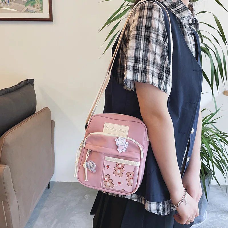 New Kawaii Girls Bag 2025 JK Small Crossbody Bag For Young Girl Student bag Women Purses and Handbags Makeup Shoulder Bag