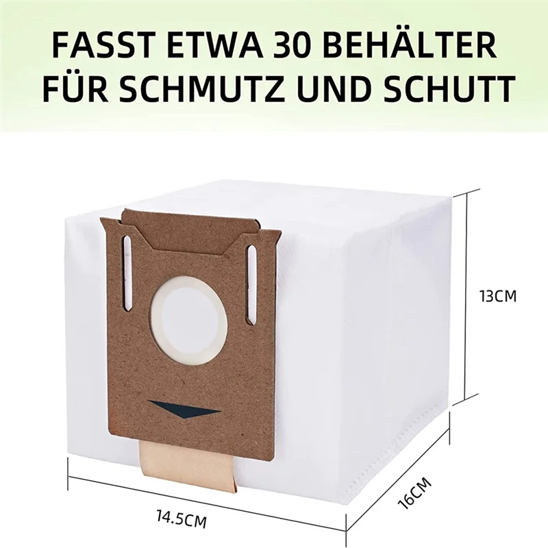 Packung mit 10 Staubsauger beuteln für ecovacs deebot n8, n8 pro, ozmo t8, t8 aivi, t8, t9 yeedi vac station staubsauger