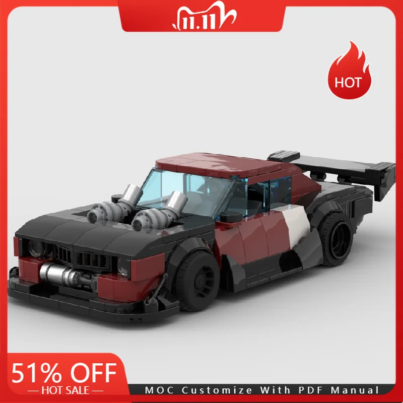 

366 шт. Moc Technology гоночный суперкар модель строительные блоки дрифт автомобиль кирпичи дисплей игрушки для детей и взрослых рождественские подарки