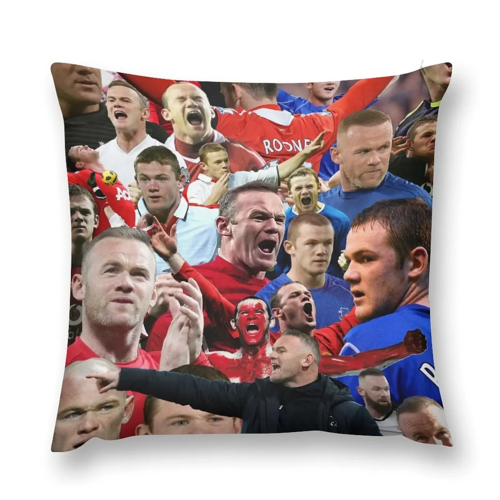 Wayne Rooney Throw Pillow Embroidered Cushion Cover luxury home accessories Luxury Pillow Cover Sofa Cushions Covers pillow