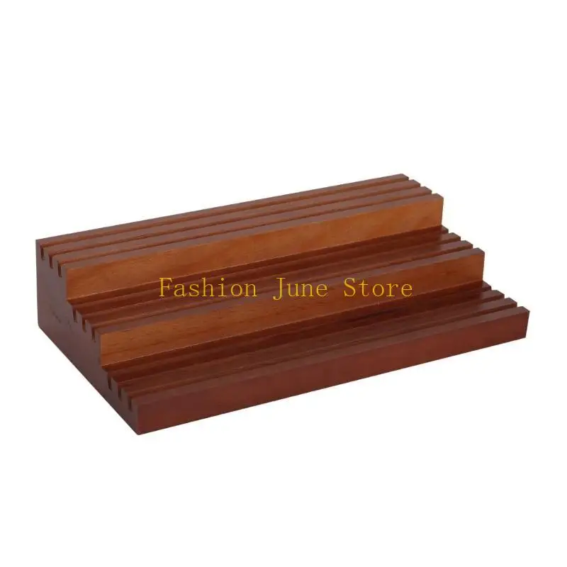 N5KA Versatile Trapezoid Coin Display Rack Multi Layer Ensuring Coin Safety Suitable for Various Room Styles