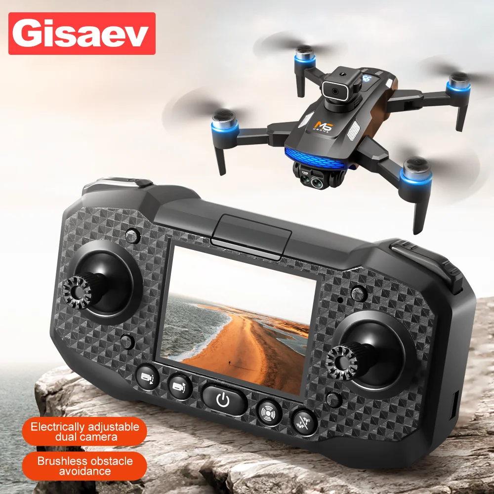 Bexine New M6 Drone Screen Control Professional 4K HD Dual Camera Battery Level Display Brushless Obstacle Avoidance Rc Dron