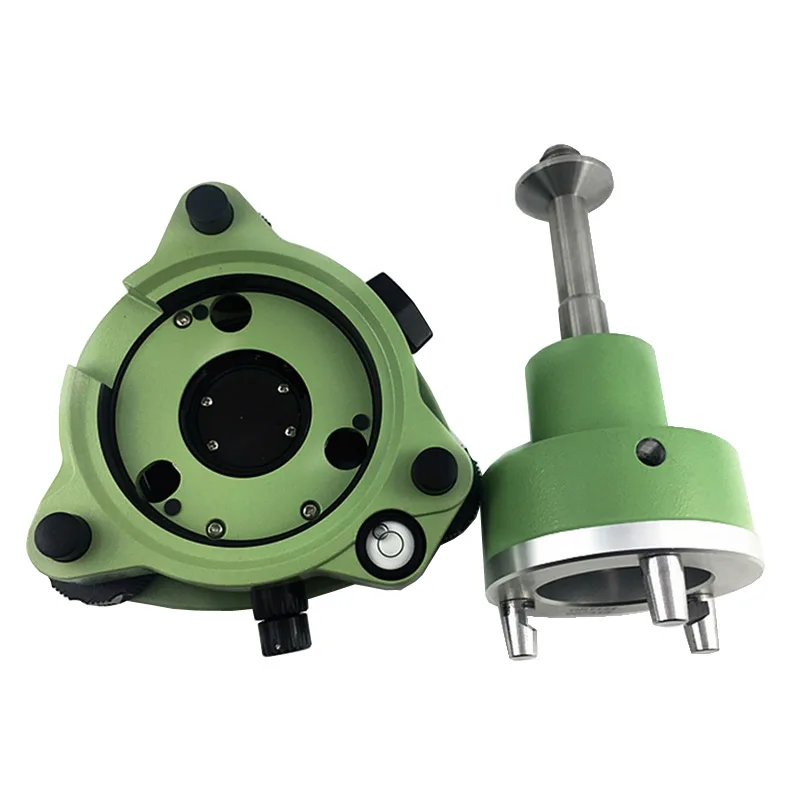 Three-Jaw Tribrach With Optical Plummet High Adapter With 5/8 Thread For GPS Surveying Green