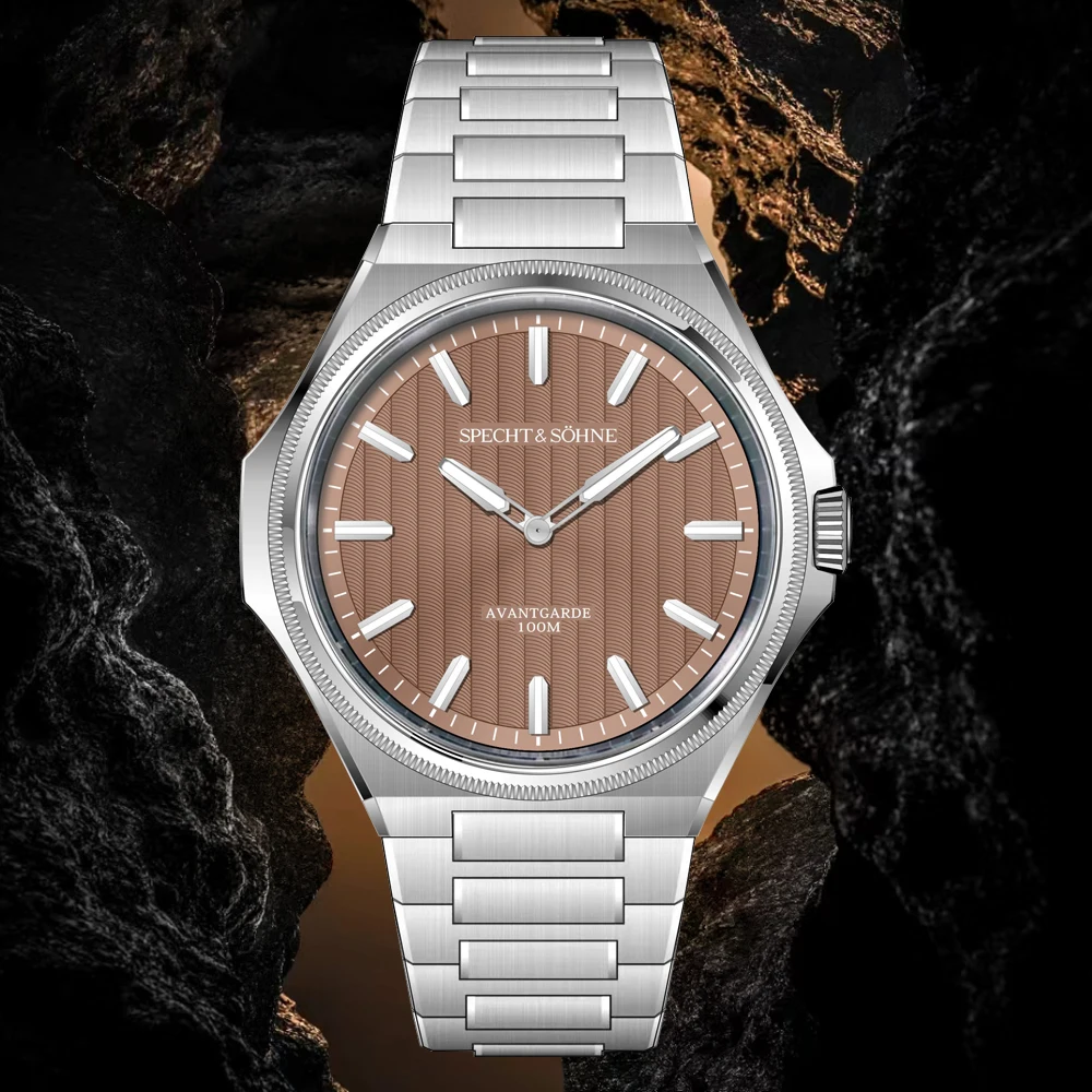 ساعة رجالية أنيقة فاخرة من الفولاذ المقاوم للصدأ ساعة كوارتز Randa Movt رقيقة جدا مقاومة للماء