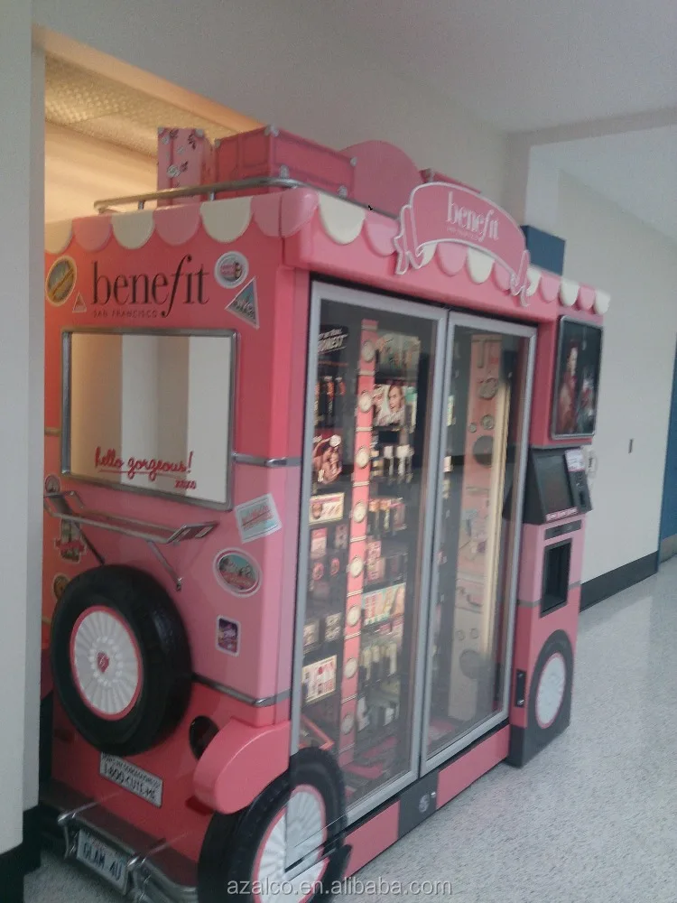 آلة بيع حزمة الشعر من بيوتي آي لاش آلة بيع مستحضرات التجميل الأوتوماتيكية في الهواء الطلق مع الإدارة عبر الإنترنت #6