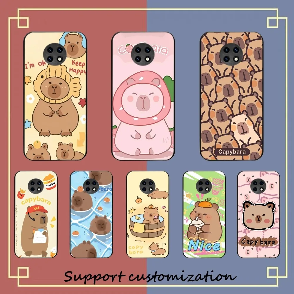 Cartoon Capybara Phone Case For Redmi Note 4 X 5 A 6 7 8 T 9 9S 10 11 11S 11Epro Poco M3 pro