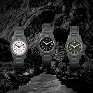 Boderry Landmaster Field Uhren Automatische Titan Seiko NH35 Sportbewegung 100 m wasserdichte Wasserwache Outdoor Tauchwache 8 Hauptverkaufs Uhren Seiko Automatic - №5