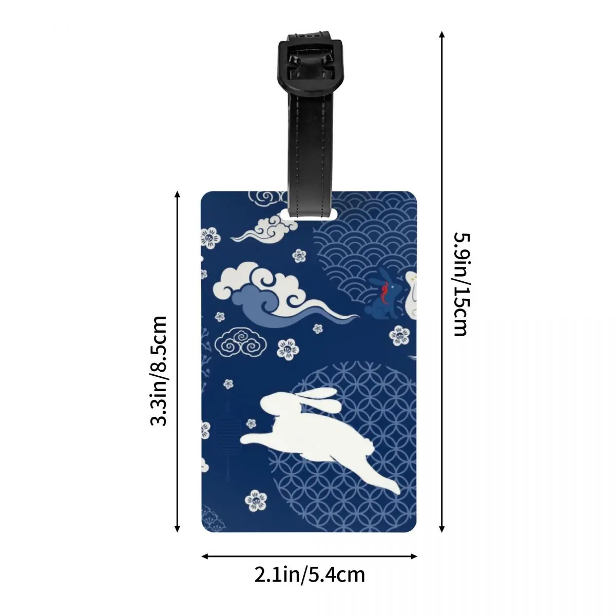 Custom The Untamed WangXian Bunny Luggage Tag Privacy Protection Mo Dao Zu Shi Baggage Tags Travel Bag Labels Suitcase