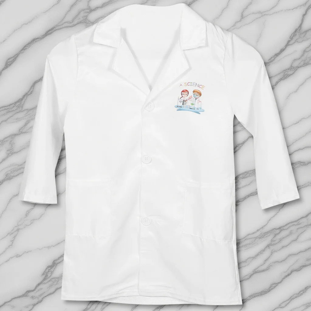 

Decorative Scientist Coat Washable Polyester Lab Coat Lovely Cosplay Party Clothes Costume Washable Scientist Clothes