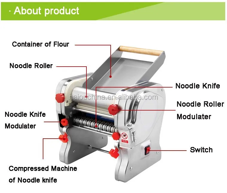 ماكينة صنع المعكرونة الكهربائية من الفولاذ المقاوم للصدأ RSS-180C ماكينة معكرونة إمبيريا #5