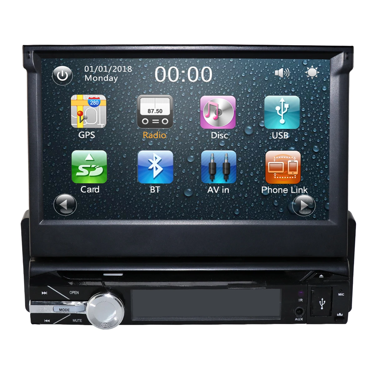 China manufacture Touch Screen 128GB Android 6.0 Car Radio 7 inch Car Multimedia DVD Player