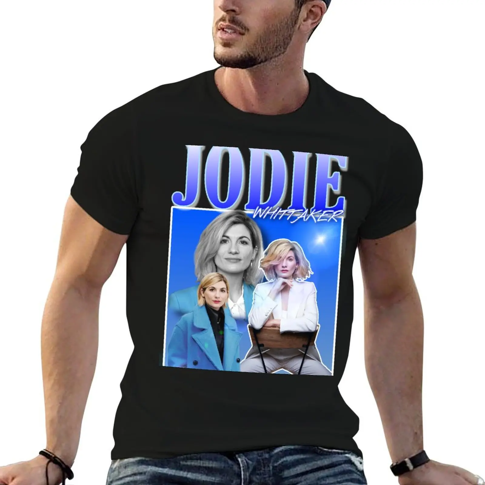 Jodie Whittaker T-Shirt cotton graphic tees cute clothes baggy shirts street wear mens t shirts pack