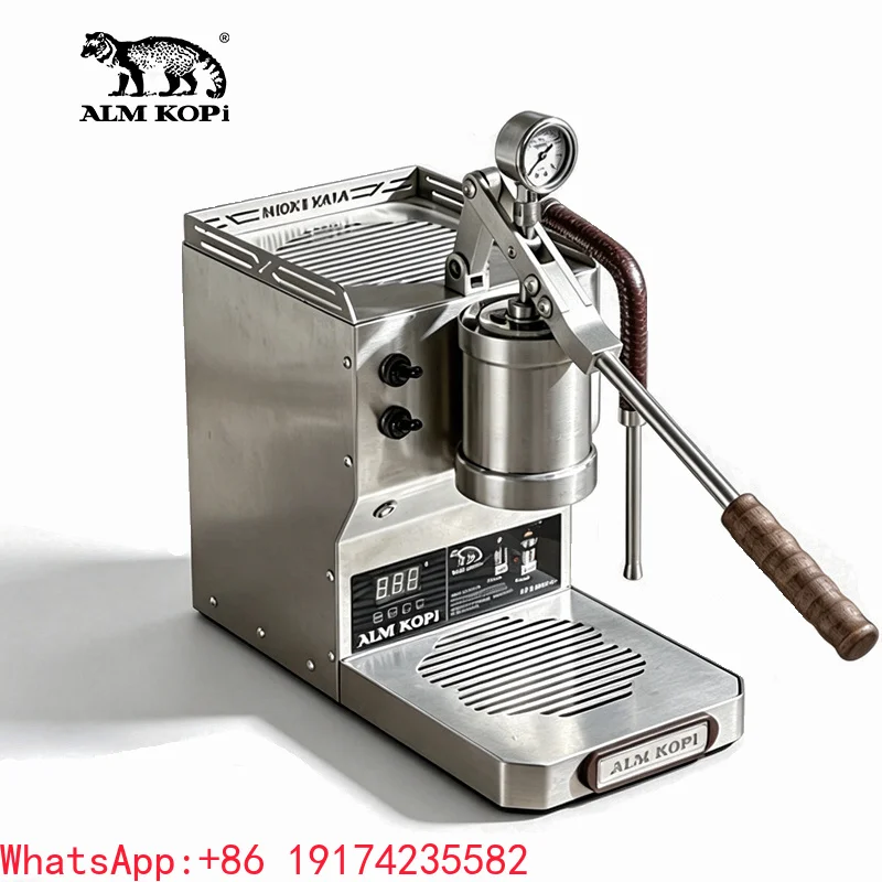 Maquina De Cafe Espresso Italiana Manual Semiautomatica Para Uso Dehogar Y Pequeno Comercio Con Espumador De Leche