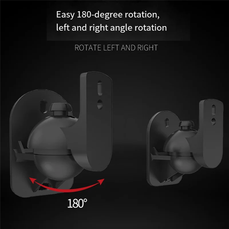 6 Sets Soundbar Speaker Mount Brackets, Wall Rack Audio Stand For Surround Sound