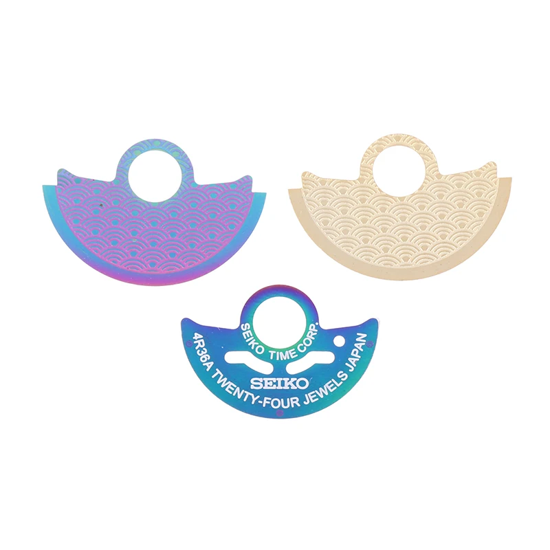 1pc NH35 Movement Watch Movement Parts NH35 To 4R35B Rotor To 4R36A Movement Automatic Hammer Patch Metal Sheet Lettering Rotor