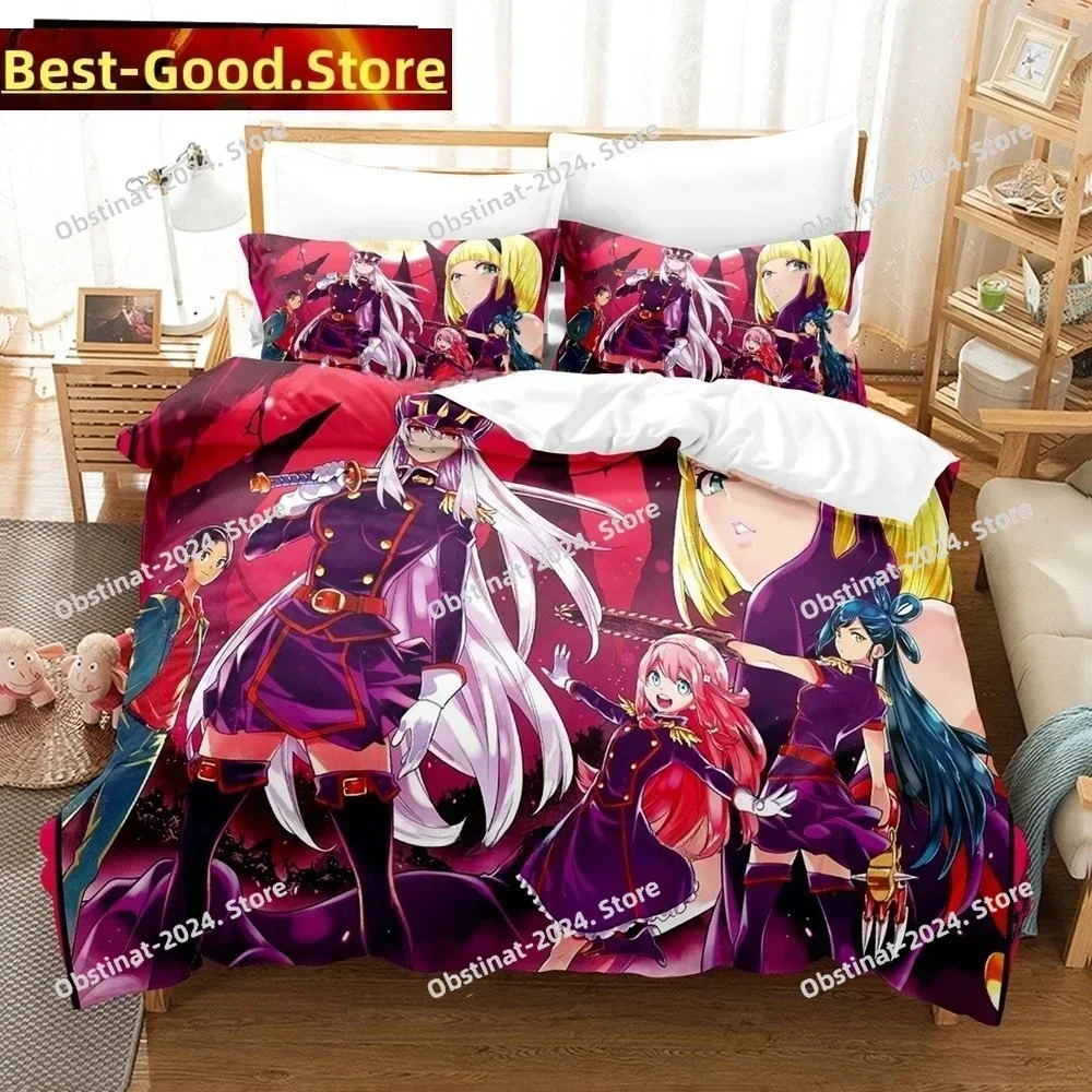 3D Anime Chained Soldier Bedding Set Printed single Comforter Quilt Bed Cover Duvet Cover Pillow Case 3 Pieces Kids Adult Size