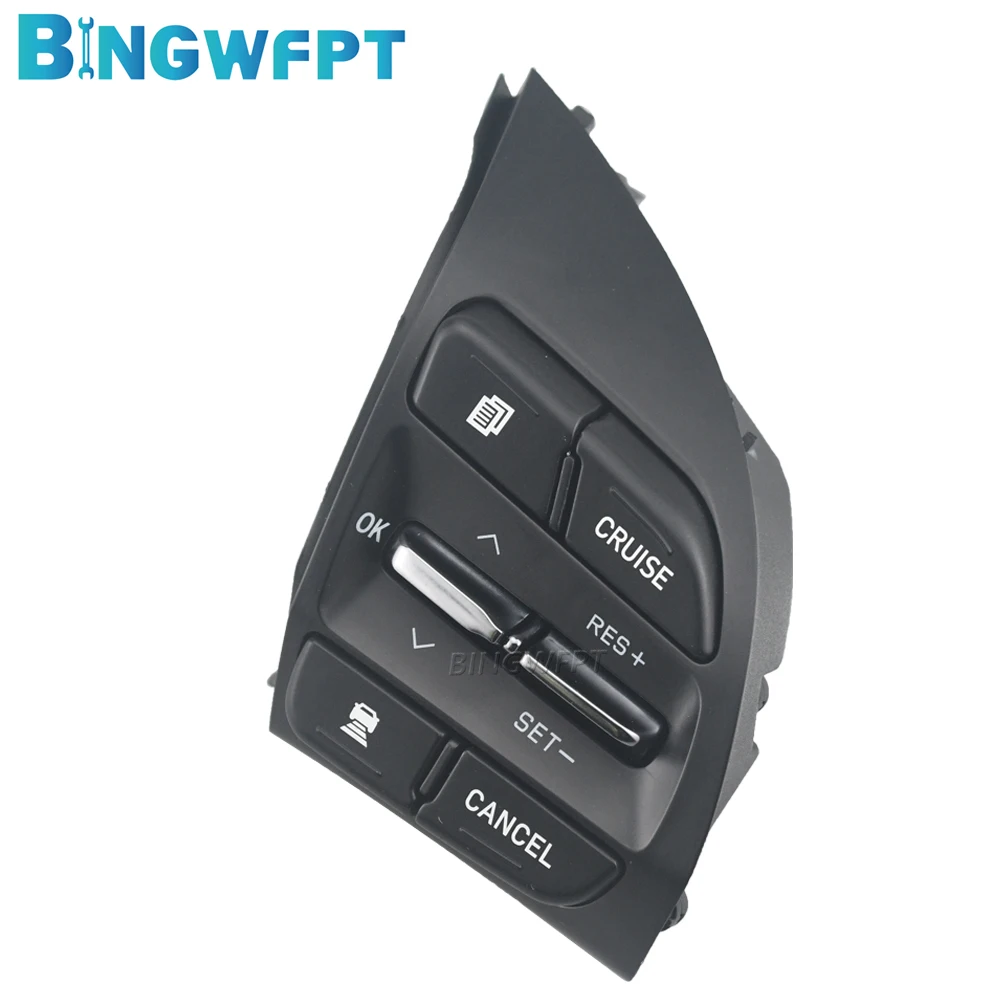 Cruise Control Switch With Backlight For Hyundai Overseas Elantra GT 2019 2020 Steering Wheel Button