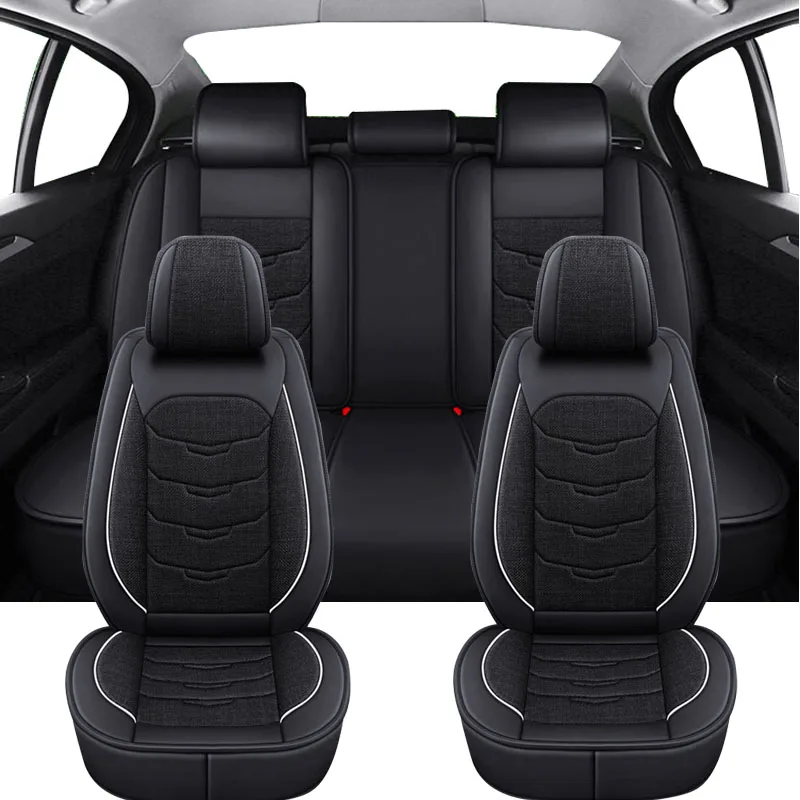 Universal Full Set Car Seat Covers For Volwsagen VW Passat B5 B6 B7 B8 Amarok Tiguan Polo 9N Gol G3 G5 Auto Interior Accessories