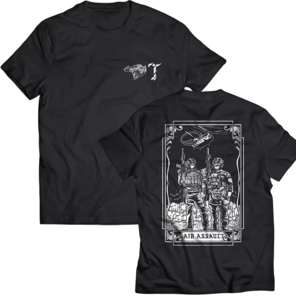 2026 New Brothers in Arms AIR ASSAULT Printed T-shirt Unisex Casual Fashion Sports Tee, Round Neck Short Sleeve Daily Street Top