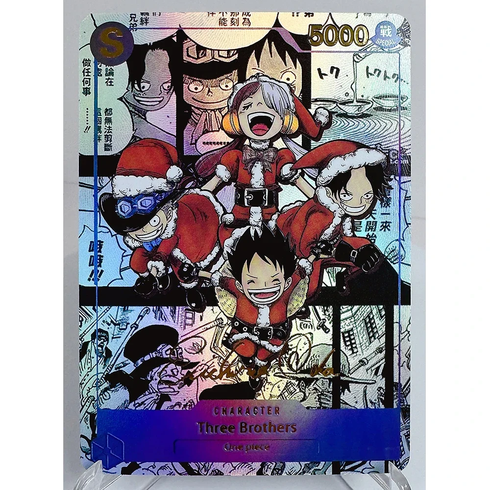 9 stk/set Anime Een Stuk DIY ACG Premium Flash Card Jongen Games Speelgoed Verjaardagscadeau Collectible Card Boa Hancock Luffy Nami Zoro
