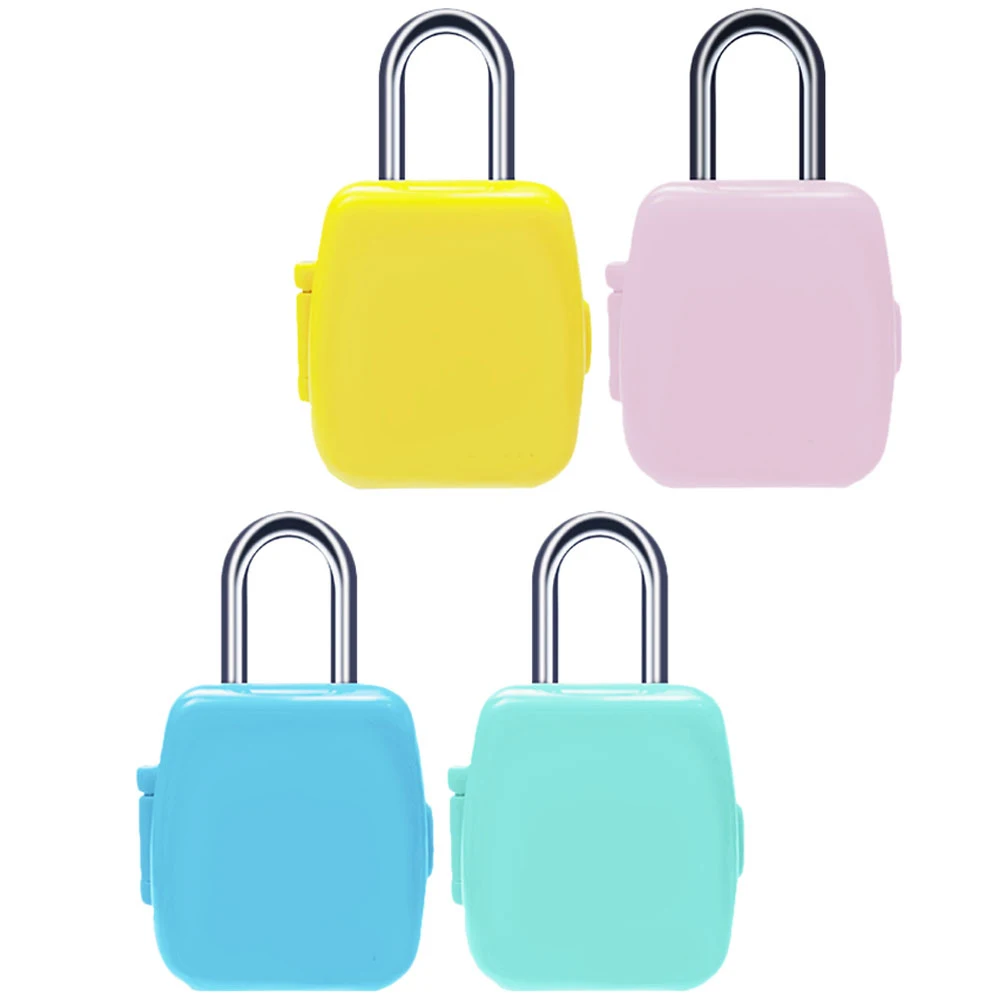 

4 Pcs Luggage Locks Household Suitcases Large Lockers Cabinet Zinc Alloy ABS Material Rust Proof Safe Fade