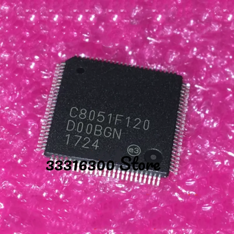 5PCS New C8051F120-GQR  C8051F120  TQFP100  Microcontroller chip IC