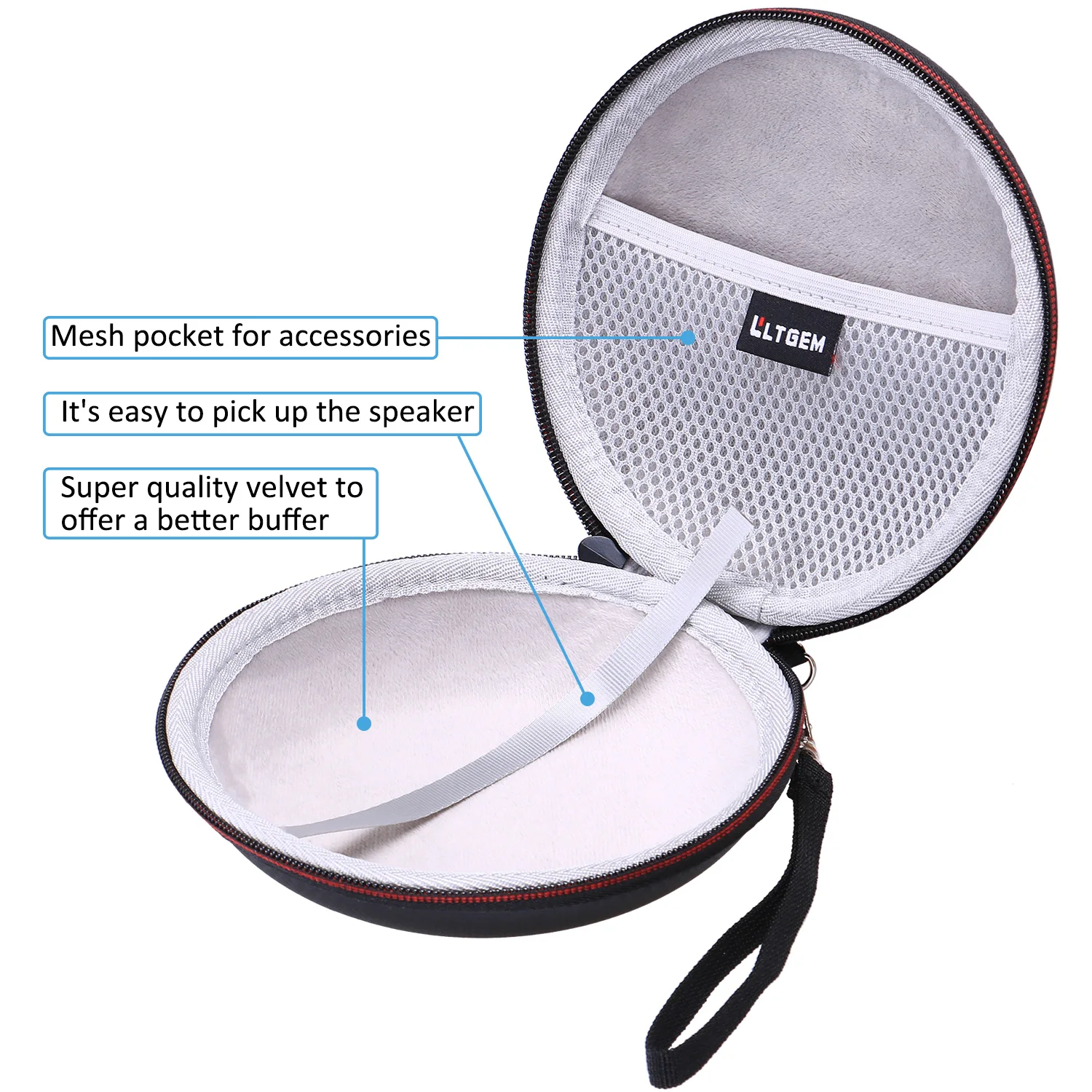 EVA Hard Case for MOKCAO Style Bluetooth Speakers 4.2 Travel Carrying Storage Bag