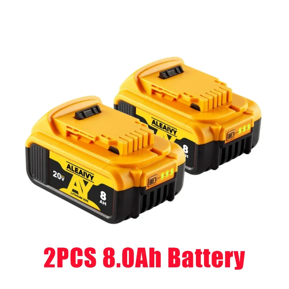 

20V 8Ah MAX Lithium Battery Power Tool Replacement for DeWalt DCB184 DCB181 DCB182 DCB200 20V 6A 8A 12A 18V 20V Lithium Battery