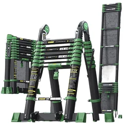 New High-end Telescopic Ladder Thickened Engineering 30 Step Household Ladder Aluminum Alloy Multifunctional Ladder