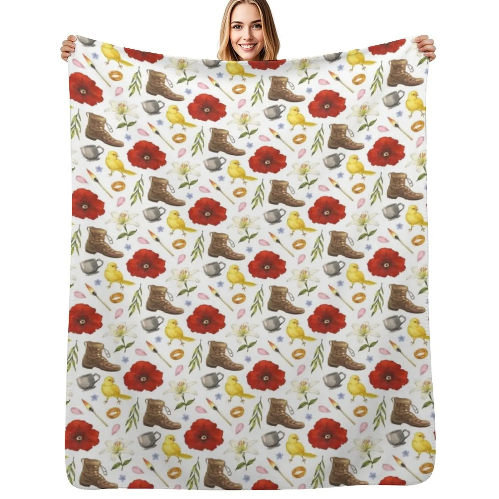 

Eurydice Pattern Throw Blanket warm winter Warm Luxury Designer Blankets For Sofas Blankets